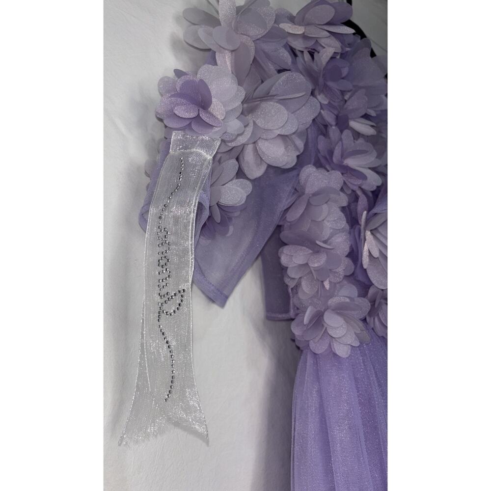 Junona Girls Floral Appliqué Tulle Maxi Designer 2 Piece Dress Size 9-10 Years - Picture 7 of 15